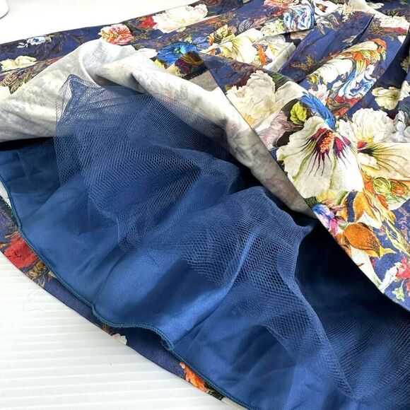 Sinequanone Floral Fit Flare Bow Dress Sz 6 Coquette Romantic Cottage Graduation - Picture 11 of 13